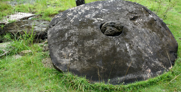 a large heavy stone