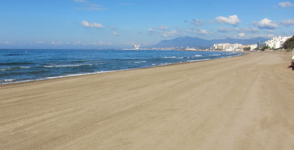 a beach in Spain